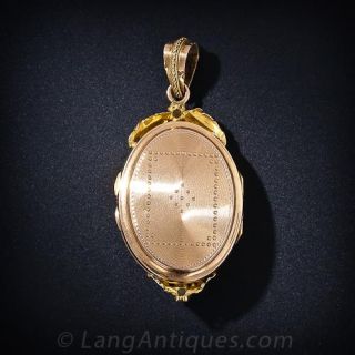 Victorian Two-Tone Gold Pendant Locket