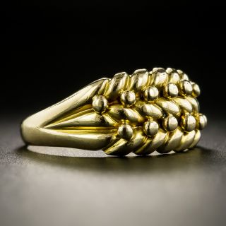 Victorian Woven Gold Keeper Ring