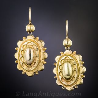 Victorian Yellow Gold Earrings