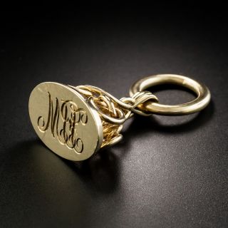 Victorian Yellow Gold Initial Fob