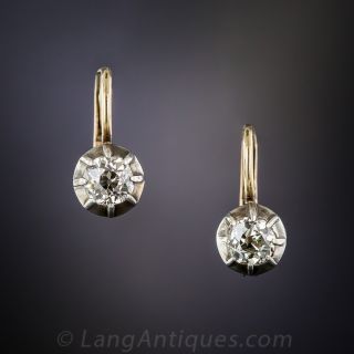 Vienese Antique Diamond Ear Drops