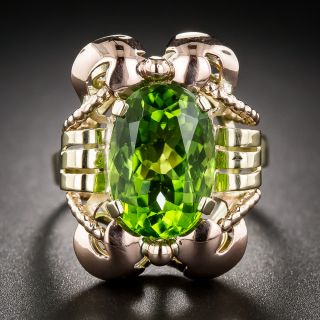 Viennese Retro Peridot Ring