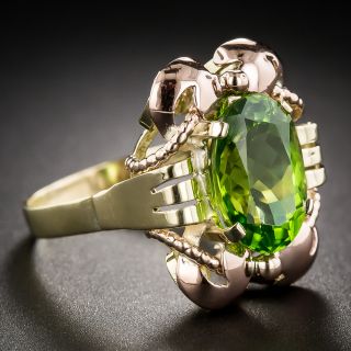 Viennese Retro Peridot Ring