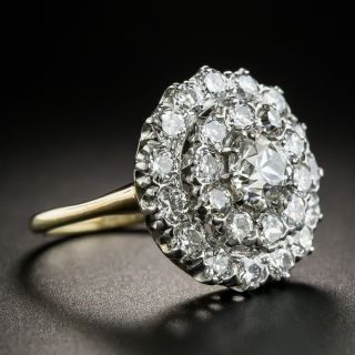 Vintage 1.04 Carat Center Diamond Cluster Ring - GIA G VVS2