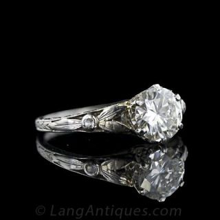 Vintage 1.08 Carat Diamond Engagement Ring