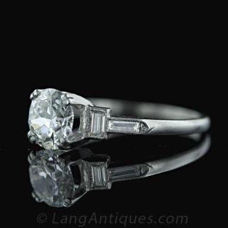 Vintage 1.20 Carat European Cut Diamond Engagement Ring