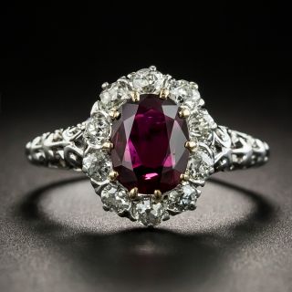 Vintage 1.24 Carat Ruby and Diamond Ring - 2