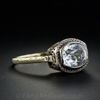 Vintage 1.50 Carat Aquamarine Ring