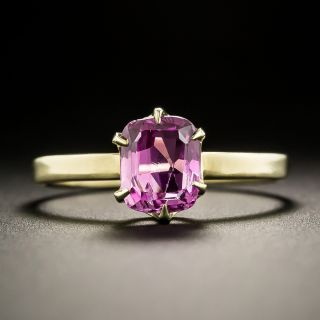 Vintage 1.50 Carat Pink Sapphire Solitaire Ring - 1