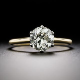 Vintage 1.63 Carat Diamond Solitaire Ring - GIA K VS2 - 3
