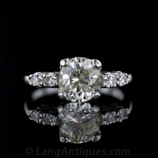 Vintage Diamond Engagement Ring 1950s
