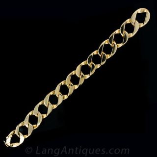 Vintage 14 Karat Gold Link Bracelet