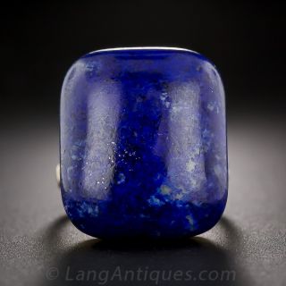 Vintage 14k Gold and Lapis Lazuli Ring