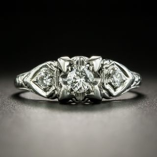 Vintage .18 Carat Diamond Engagement Ring - 1