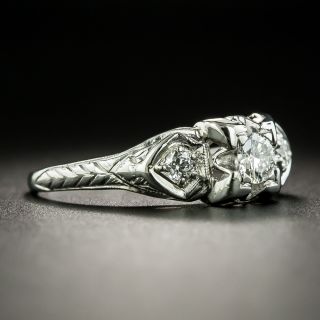 Mid-Century .18 Carat Diamond Engagement Ring