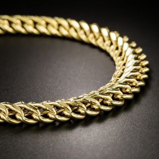 Vintage 18K Double Curb Link Bracelet