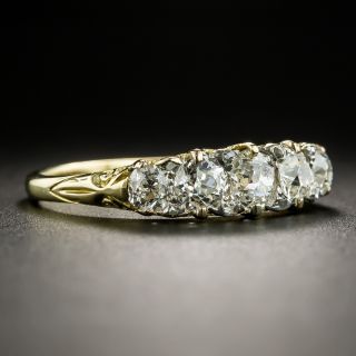 Vintage 18K Five-Stone Diamond Ring - Size 9 1/4