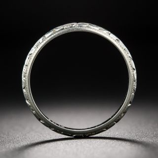Vintage 18K White Gold Band