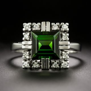 Vintage 1960s Tourmaline and Diamond Ring - 3