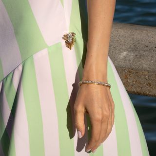 Vintage 1980s Diamond Line Bracelet