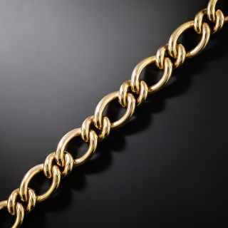 Vintage 1980s Heavy 14K Curb Link Bracelet - 3