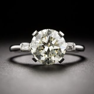 Vintage 2.60 Carat Diamond Engagement Ring - GIA  - 2