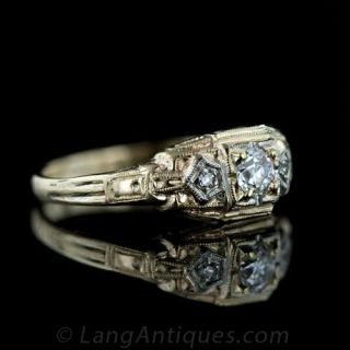 Vintage .20 Carat Diamond Engagement Ring