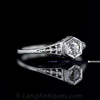 Vintage .20 Carat Diamond Solitaire