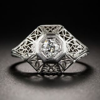 Vintage .25 Carat Diamond Engagement Ring - 2
