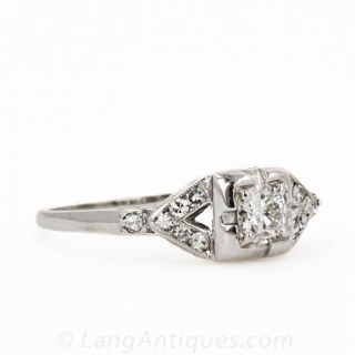 Vintage .25 Carat Diamond Engagement Ring