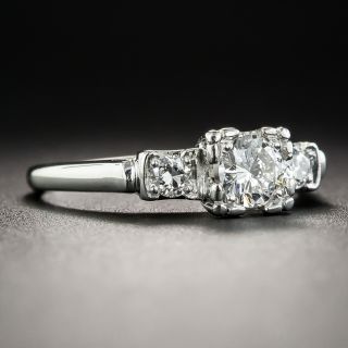 Vintage .26 Carat Diamond Platinum Engagement Ring by Granat Brothers 