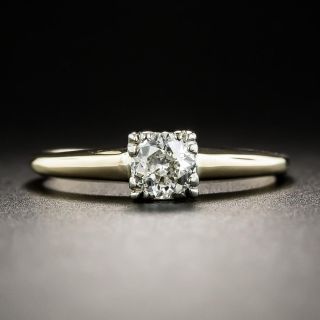 Vintage .27 Carat Diamond Solitaire Engagement Ring - 2