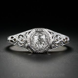 Diamond Vintage Engagement Ring  
