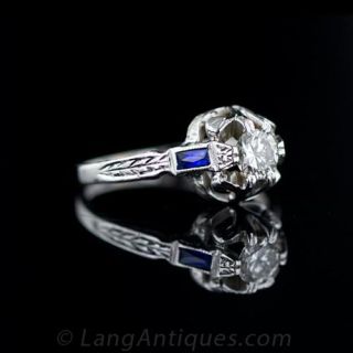 Vintage .35 Carat Diamond Engagement Ring