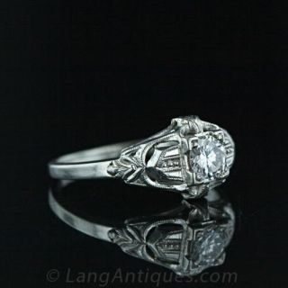 Vintage .35 Carat Diamond Solitaire