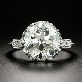 Vintage 4.44 Carat Solitaire Diamond Engagement Ring - GIA K VS1 - 2