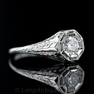 Vintage .45 Carat Diamond Ring