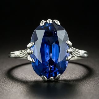 Vintage 5.50 Carat Sapphire Ring - 2