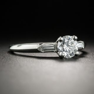 Vintage .50 Carat Diamond Platinum Engagement Ring
