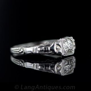 Vintage .50 Carat Diamond Solitaire 