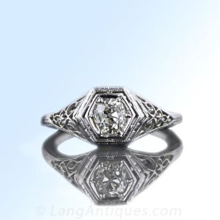 Vintage Diamond Engagement Ring 