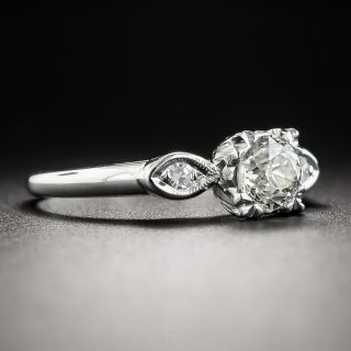 Vintage .58 Carat Platinum Diamond Engagement Ring