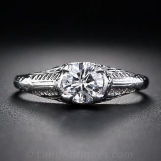 Vintage .59 Carat Diamond Ring