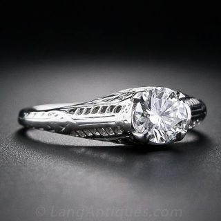 Vintage .59 Carat Diamond Ring