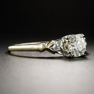 Vintage .60 Carat Diamond Two-Tone Gold Engagement Ring