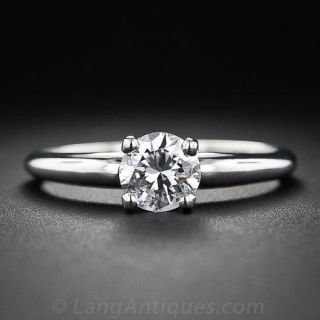 Vintage .61 Carat Diamond Solitaire