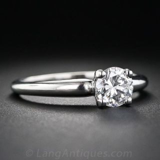 Vintage .61 Carat Diamond Solitaire