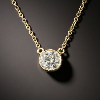 Vintage .65 Carat Diamond Drop Pendant - 3