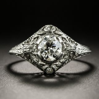 Vintage .65 Carat Diamond Engagement Ring - 3