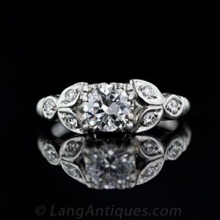 Vintage .65 Carat Diamond Engagement Ring